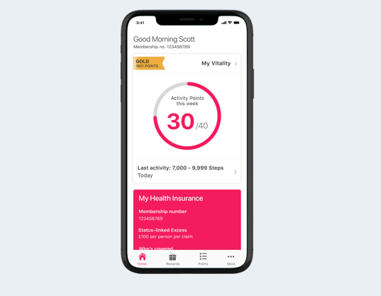 Vitality Member App, iOS And Android
