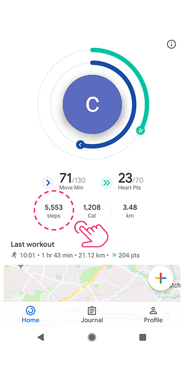 Google fit bike on sale tracking