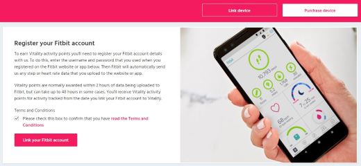 Connect Fitbit to Vitality | Support | Vitality